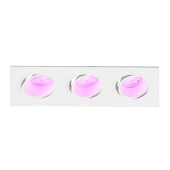 Faretti da Incasso LED Dimmerabili Triplo - 4,9W - RGB+CCT - 215mm