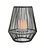 Lampada da Tavolo Solare LED con Effotto Fiamma - 30,5 cm - 2W - IP44 - Mineros - Grigio