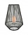 Lampada da Tavolo Solare LED con Effotto Fiamma - 51 cm - 2W - IP44 - Mineros - Grigio
