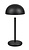 Lampada da Tavolo LED Ricaricabile con Porta USB - 3000K - 2W - IP44 - Elliot - Nero