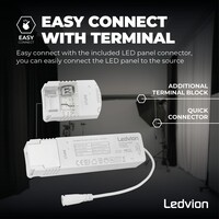 Ledvion Lumileds Pannello LED 120x30 - 36W - 4000K - 125 lm/W - 5 anni di garanzia
