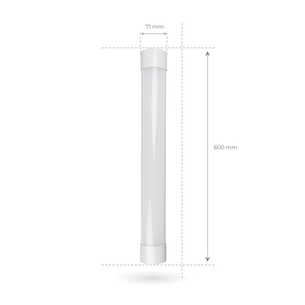 Ledvion Barra LED da 60 cm - Chip LED Samsung - Slim - 15W - 4000K - Bianco Neutro - IP20 - 5 anni di garanzia