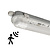 Plafoniera LED da 120 cm con Sensore - Stagna - 12W - 6500K - IP65 - con Tubo LED
