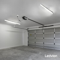 Ledvion Plafoniera LED da 150 cm con Sensore - Stagna -15W - 6500K - IP65 - con Tubo LED