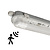 Plafoniera LED da 150 cm con Sensore - Stagna - 28W - 6500K - IP65 - con Tubo LED