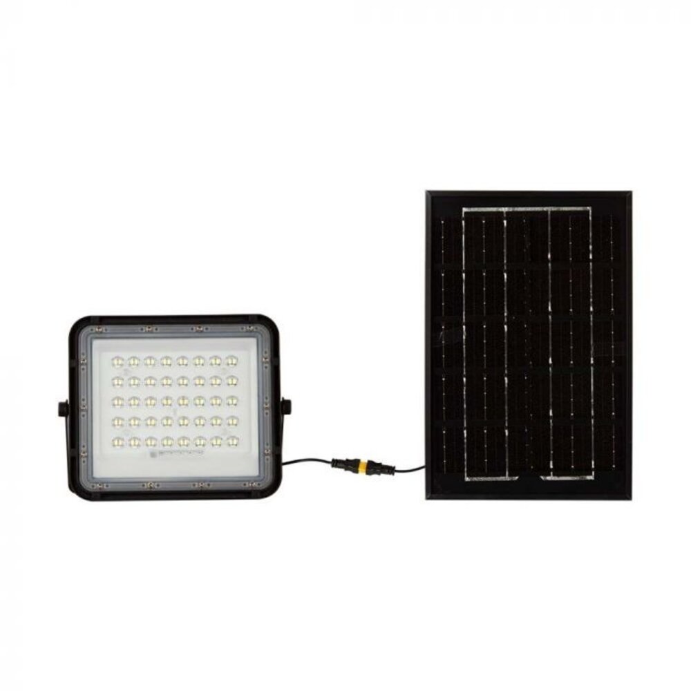 V-TAC Solar Proiettore LED 80W - 800 Lumen - 6400K - IP65 - 6000mAh