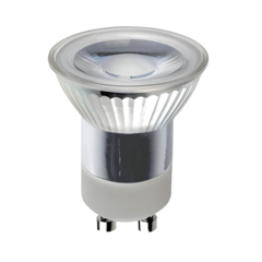 Lampadina LED GU10 dimmerabile - 3W - 4000K - 300 Lumen - Trasparente
