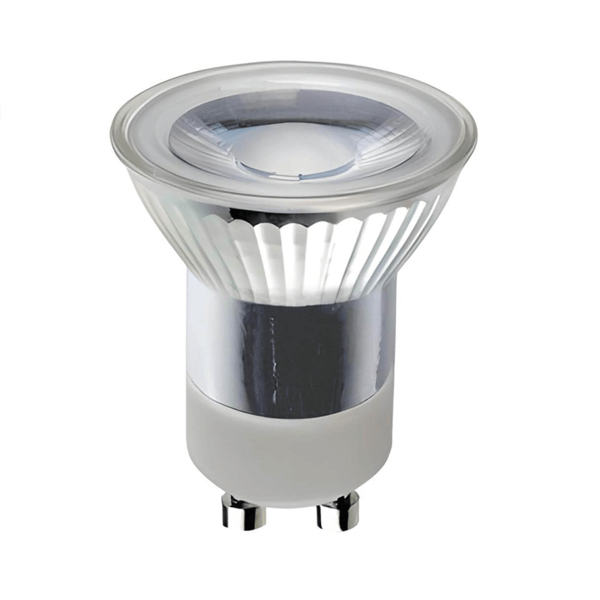 Lampadina LED GU10 dimmerabile - 3W - 3000K - 300 Lumen - Trasparente 