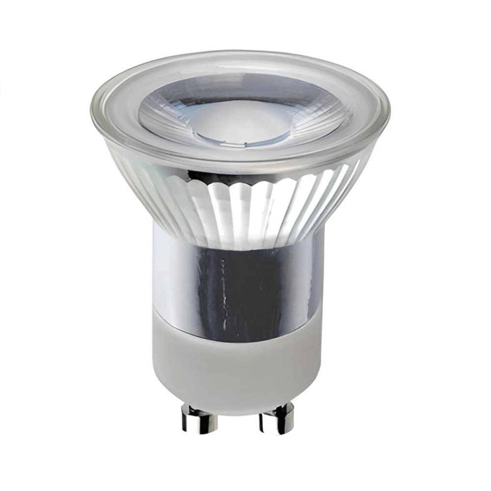 Lampadashop Lampadina LED GU10 dimmerabile - 3W - 2700K - 300 Lumen -  Trasparente