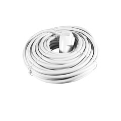 Calex Cavo - 5m - Bianco - 3x 1,5mm² - Prolunga elettrica - Cavo di Prolunga