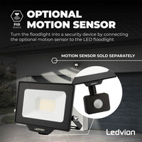 Ledvion Proiettore LED 20W - Osram - IP65 - 110lm/W - Colore Bianco Naturale