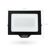 Ledvion Proiettore LED 100W - Osram - IP65 - 120lm/W - Colore Bianco Naturale