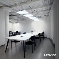 Ledvion 6x Lumileds Pannello LED 60x60 - 36W - 125Lm/W - 6500K - 5 anni di garanzia