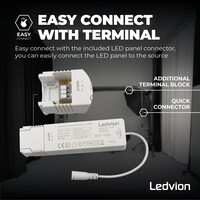 Ledvion 6x Pannello LED 60x60 - 36W - Lumileds - 125Lm/W - 6500K