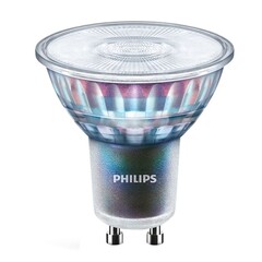 Philips Lampadina LED GU10 - Dimmerabile - 3,9W - 4000K - 300 Lumen - Trasparente