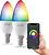 2x Calex Smart LED Lampadina - Dimmerabile - E14 - 4.9W - RGB + CCT