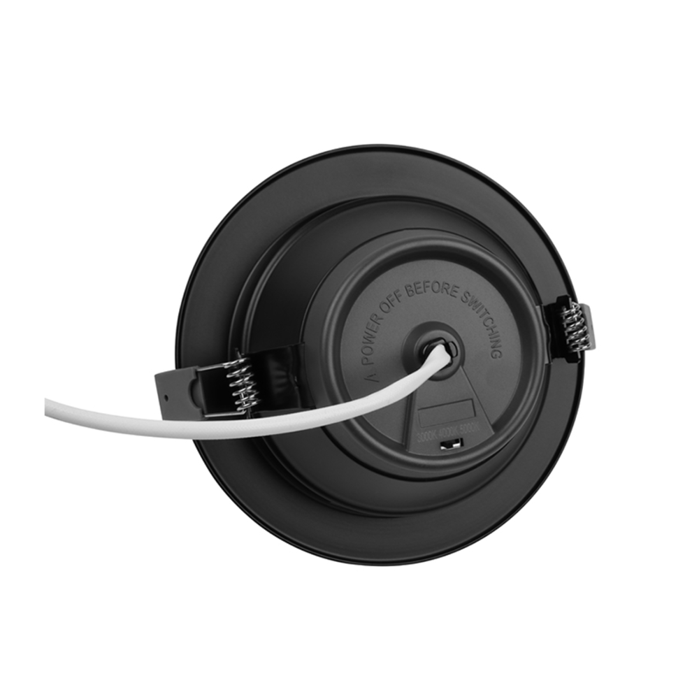 Lampadashop Downlight LED - 15W - Ø135 mm - CCT-Switch - Nero - 5 anni di garanzia