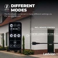 Ledvion Solar Proiettore LED - 4800 Lumen - 4000K - IP65 - 6000 mAh