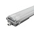 Plafoniera TuboLED da 60 cm - Stagna - 2x6.3W - 1100 Lumen - 4000K - Alta Efficienza - Etichetta Energetica C - IP65 - con 2 Tubi LED
