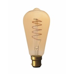Calex Rustic Lampadina LED Flexible - B22 - 200 Lm - Oro