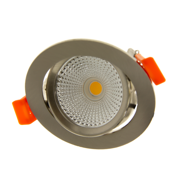 Lampadashop Faretto da Incasso LED Acciaio Inox - 5W - IP42 - 2200K - Inclinazione