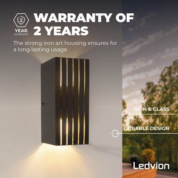 Ledvion Applique da Parete LED - 2x Attacco G9 - IP44