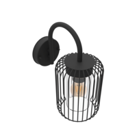 Calex Calex Applique da Parete LED - Raccordo E27 - IP44 - Nero