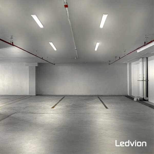 Ledvion 2x Barra LED da 60 cm - Slim - 15W - 4000K - IP20