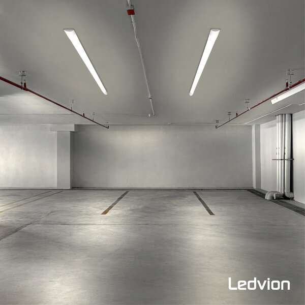 Ledvion 5x Barra LED da 150 cm - Slim - 40W - 4000K - IP20