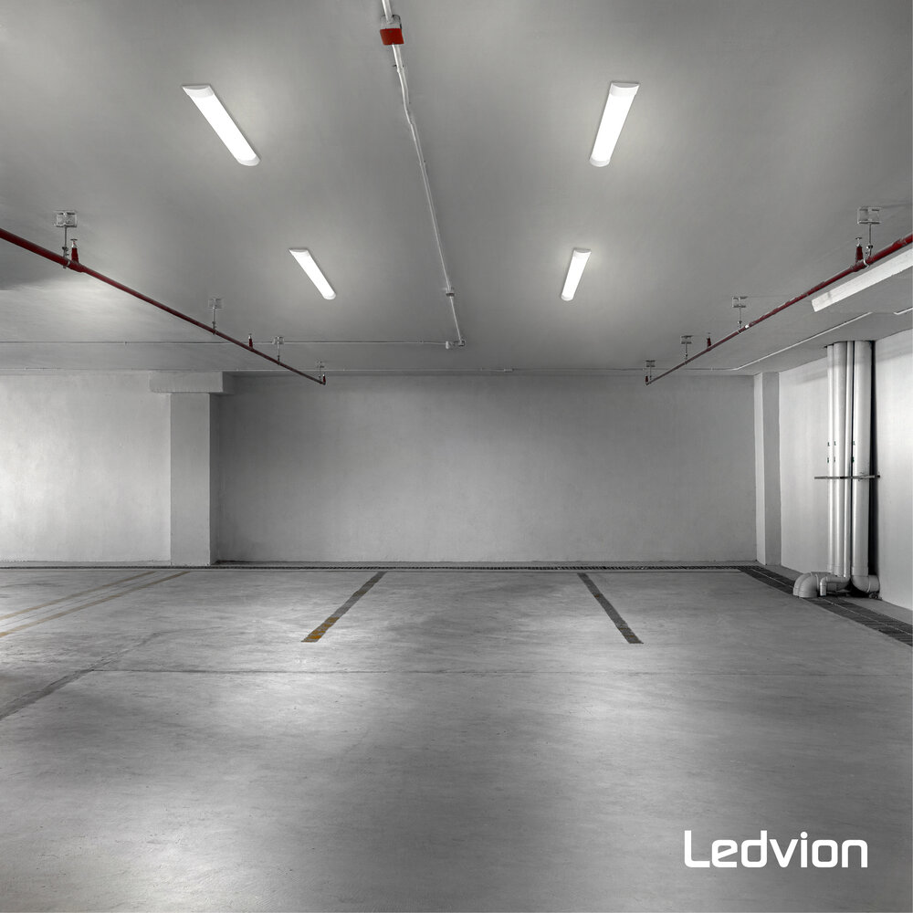 Ledvion 5x Barra LED da 60 cm - Slim - 15W - 6500K - IP20