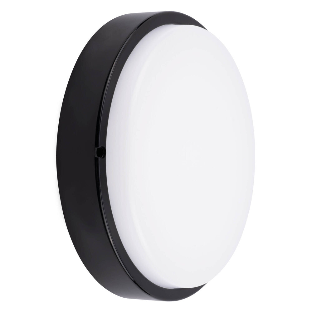 Ledvion LED Bulkhead Ø28 CM - Plafoniera - 20W - CCT - 2000 Lumen - Nero - IP65 Impermeabile - 5 anni di garanzia