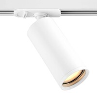 Ledvion 3m Illuminazione a Binario LED - 8 Faretti GU10 - 5W - 2700K - Dimmerabile - Binario Monofase - Bianco