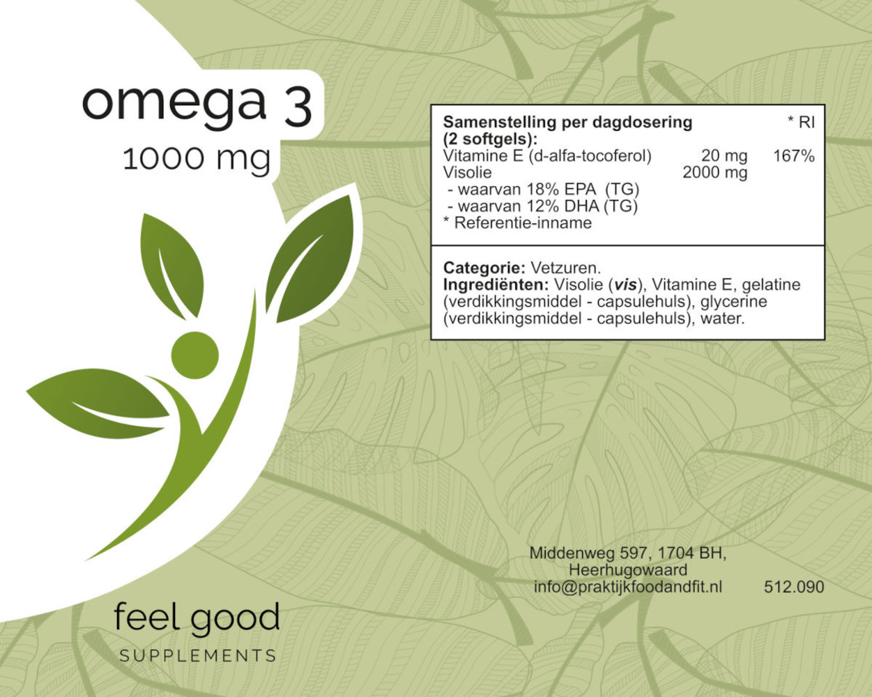 Omega-3 - 1000 mg - 90 softgels