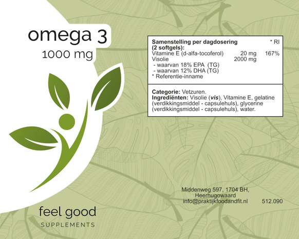 Omega-3 - 1000 mg - 90 softgels