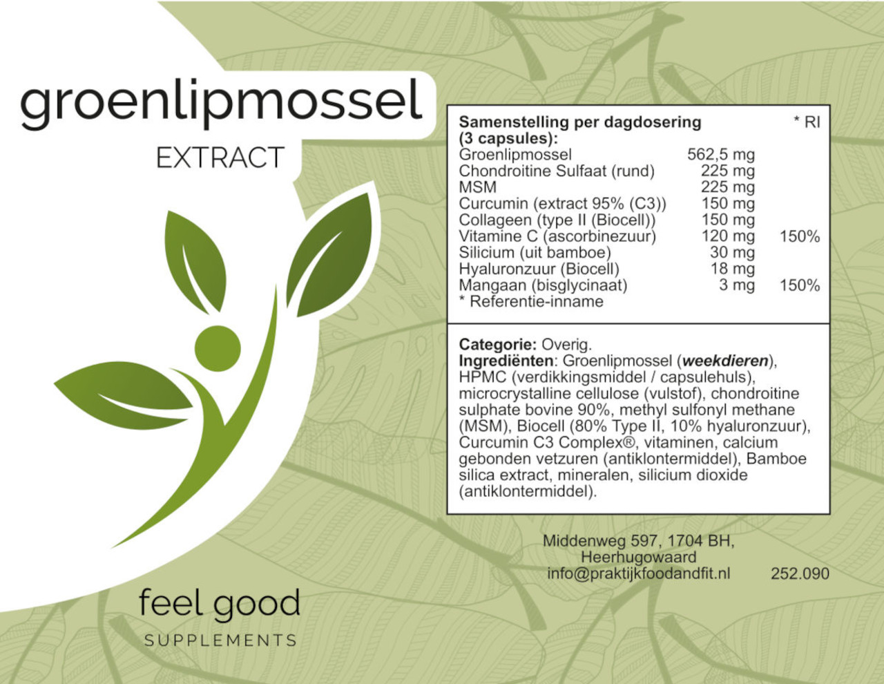 Groenlipmossel XTR - 90 capsules Groenlipmossel XTR - 90 capsules