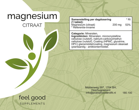 Magnesium Citraat - 100 tabletten