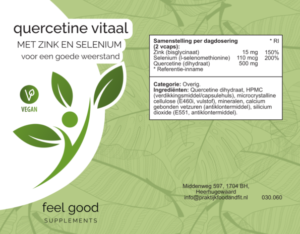 Quercetine Vitaal extract- 60 Vcaps Quercetine Vitaal extract- 60 Vcaps