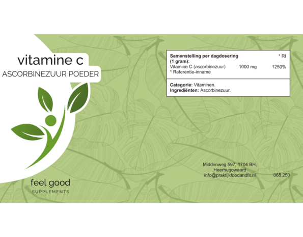 Vitamine C - 250 gram ascorbinezuur poeder
