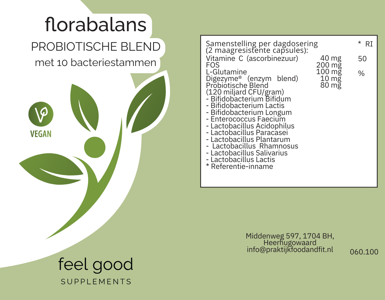 Florabalans Probische Blend  - 100 Vcaps Florabalans Probische Blend  - 100 Vcaps