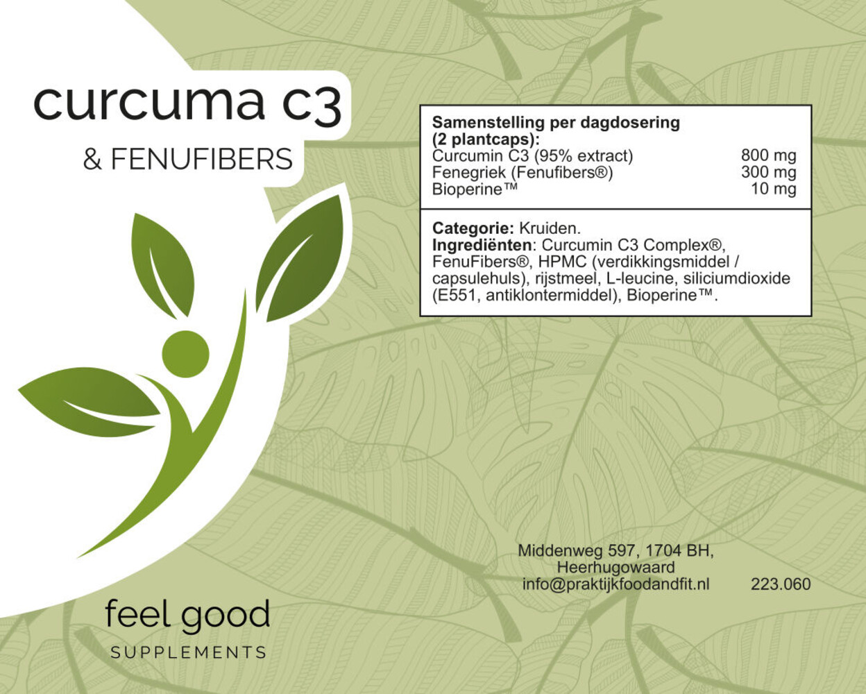 Curcuma C3 & Fenufibers - 30 plantcaps Curcuma C3 & Fenufibers - 30 plantcaps