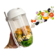 Saladebeker - 1000 ml met vork en dressingbakje Saladebeker - 1000 ml met vork en dressingbakje