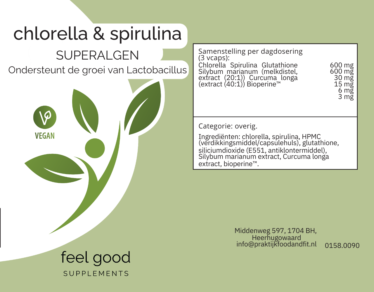 Chlorella & Spirulina - 90 vcaps