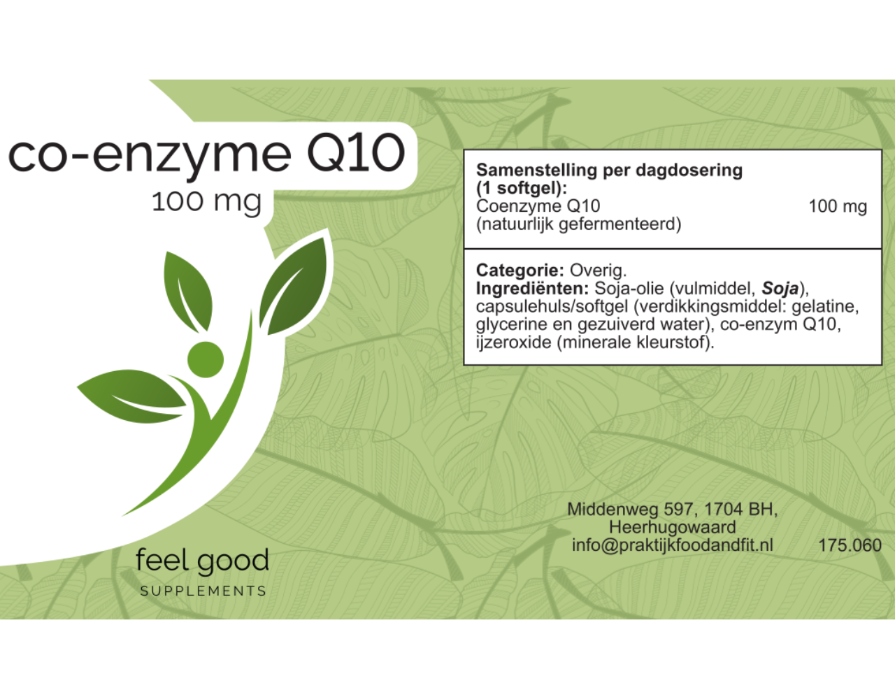 Q10 Co-Enzym 100mg - 60 softgels Q10 Co-Enzym 100mg - 60 softgels