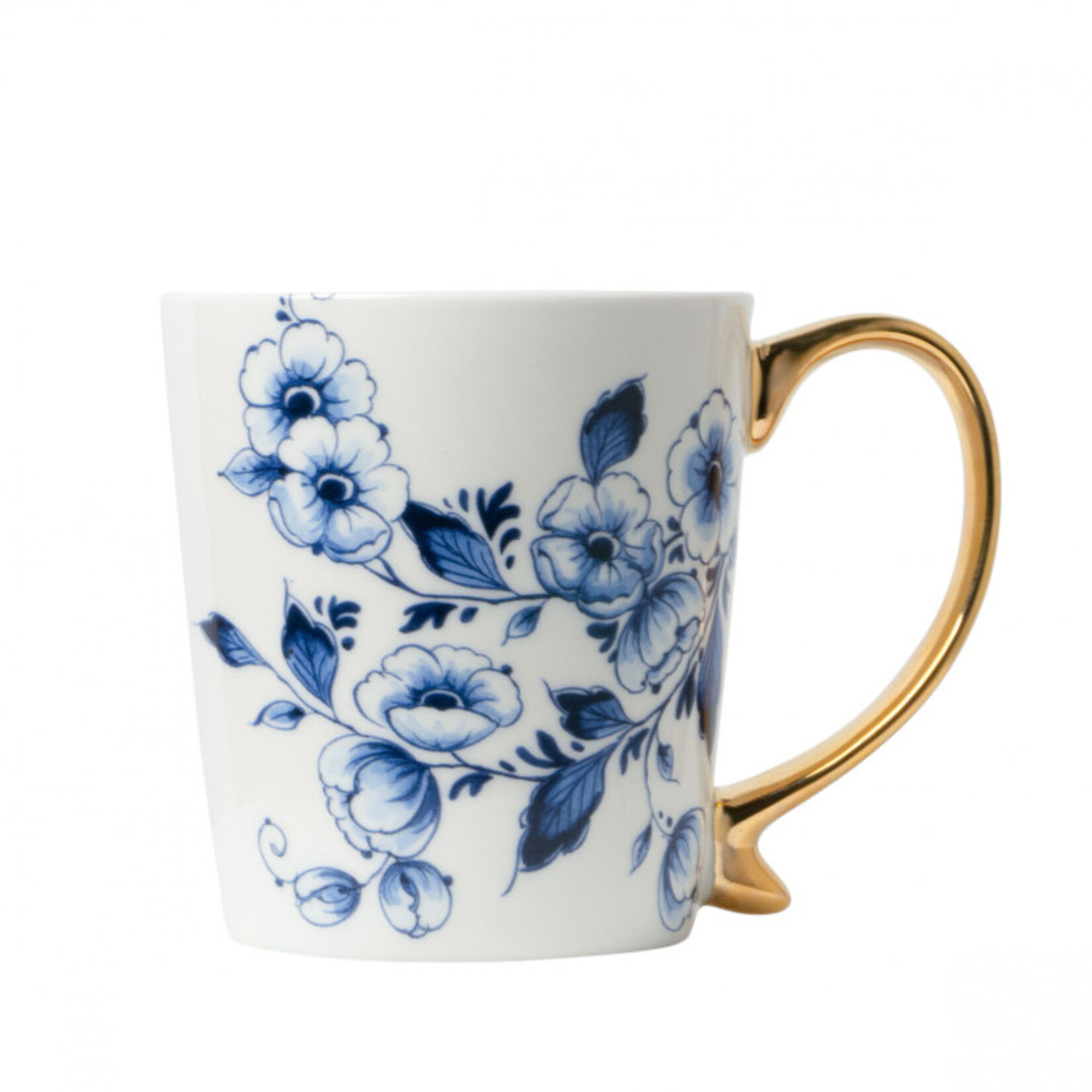 Tasse Blumen Gold