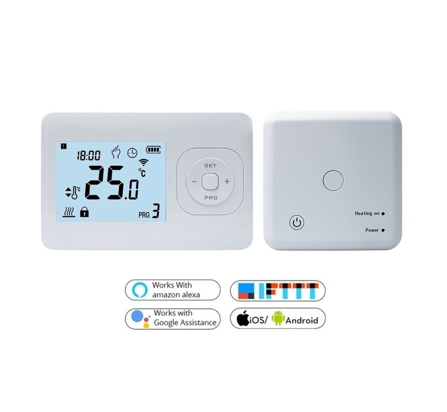 Thermostat programmable sans fil Wifi avec récepteur