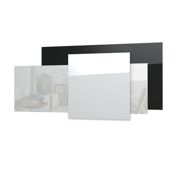 Ecosun Panneaux infrarouges Ecosun GS en verre blanc ou noir pour mur ou plafond
