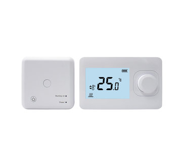 Quality Heating QH Thermostat simple sans fil de base non programmable, en saillie