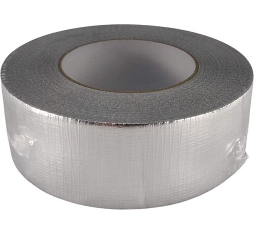 Aluminium tape rol 5 cm breed en 50 meter lengte.