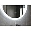 Miroir rond 60 cm sans cadre, éclairage LED encastré et anti-condensation