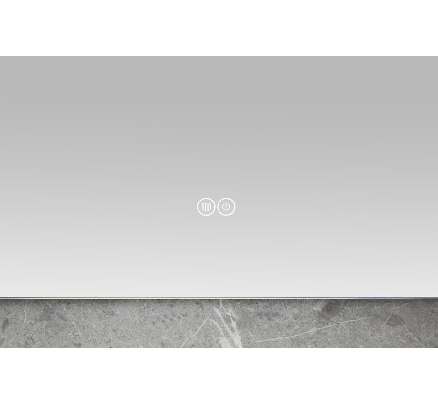 Miroir 60 x 100 cm sans cadre, éclairage LED encastré et anti-condensation